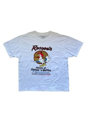 Graphic Tee - Roscoe’s House of Chicken ‘n Waffles, White, Size XX Large